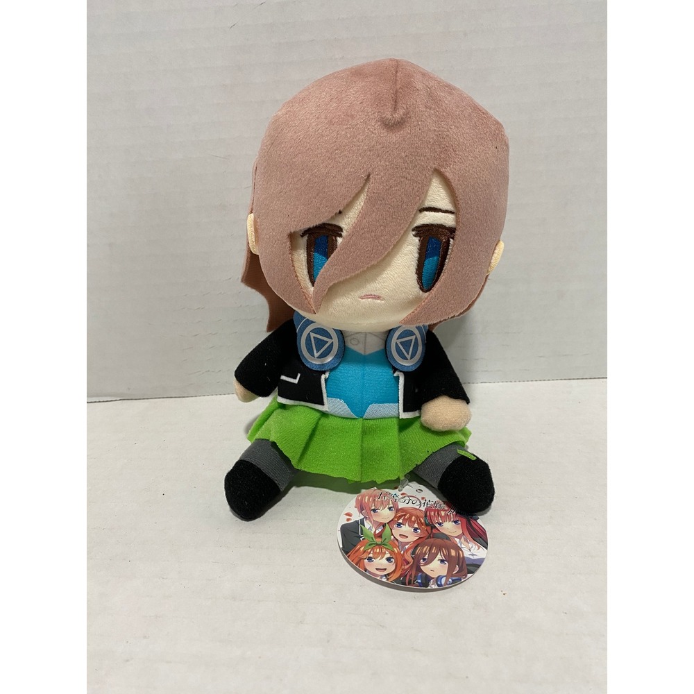 The Quintessential Quintuplets Miku Nakano Plush Anime Figure Green 7in NEW
